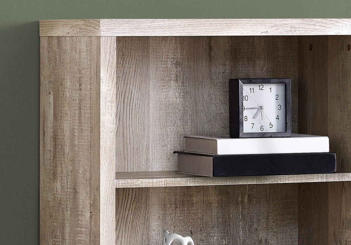 5 Tier Modern Bookcase with Adjustable Shelves - Multiple Colors