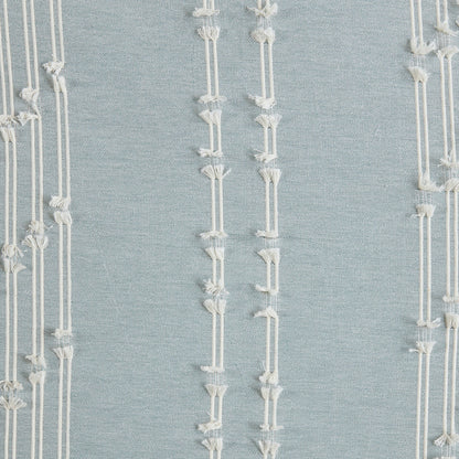 Cotton Jacquard Comforter Set with Reversible Design - Aqua