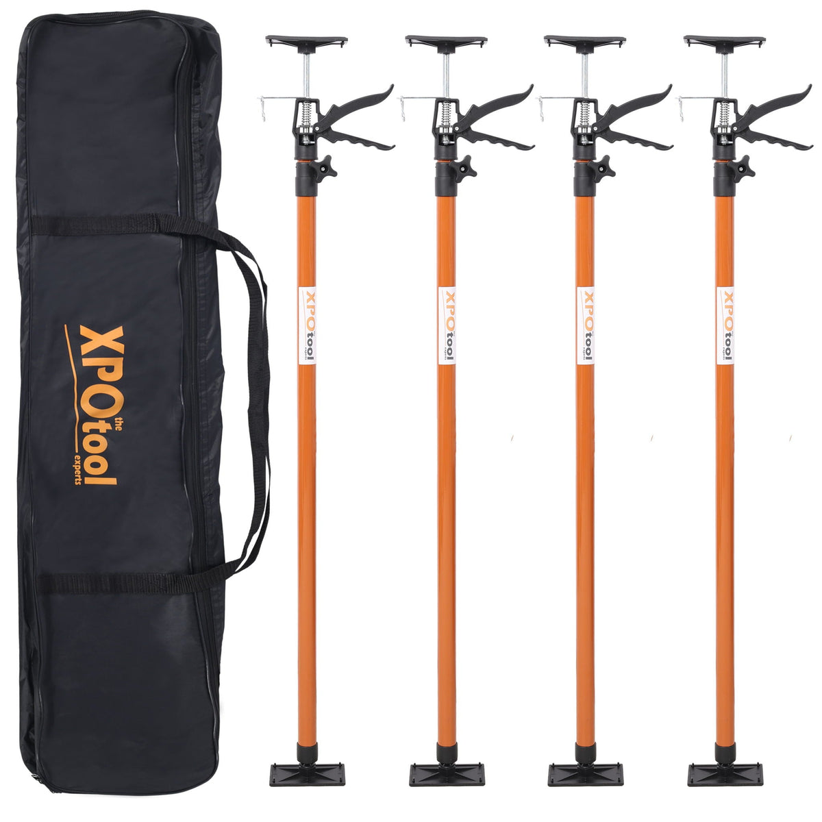 Adjustable Support Pole System with Non-Slip Pads and Carry Bag - Multiple Colors