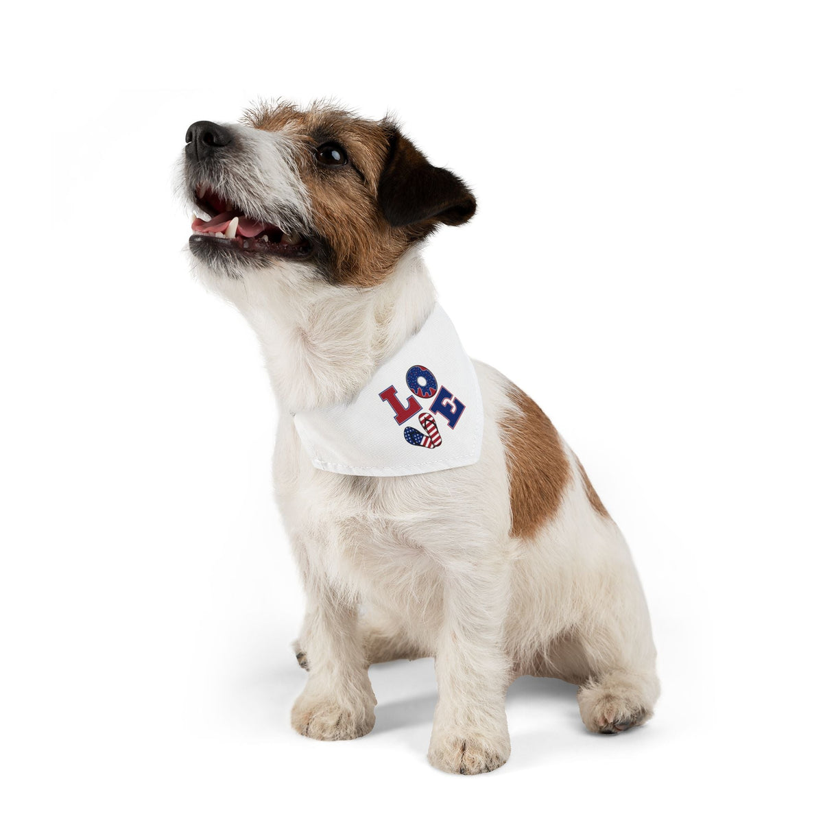 Patriotic Pet Bandana Collar - Celebrate Love, Perfect for July 4th, Dog Lovers, Pet Fashion, Cute Dog Accessories