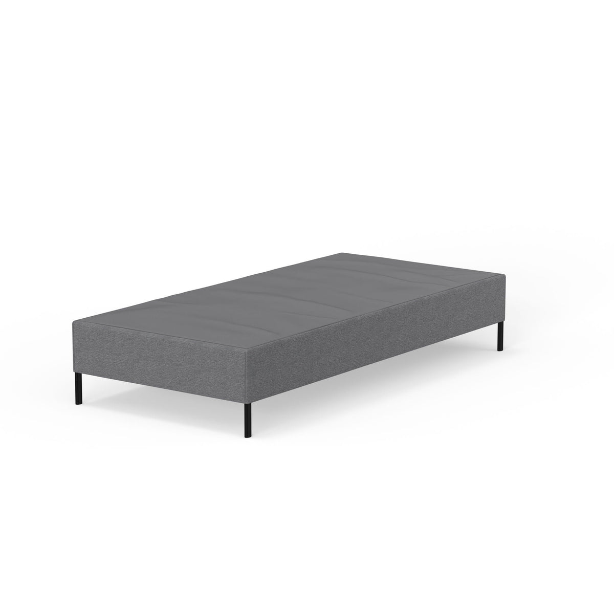 Knock Down Mattress Foundation with Tool-Free Assembly - Dark Gray