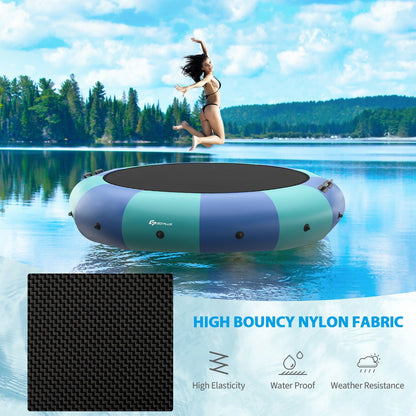 15 Feet Inflatable Splash Padded Water Bouncer Trampoline