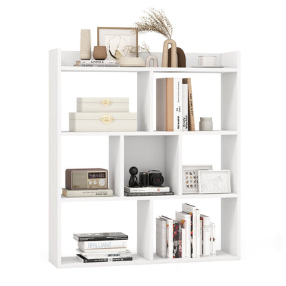 7 Cubes Open-back Bookshelf with Anti-Toppling Devices