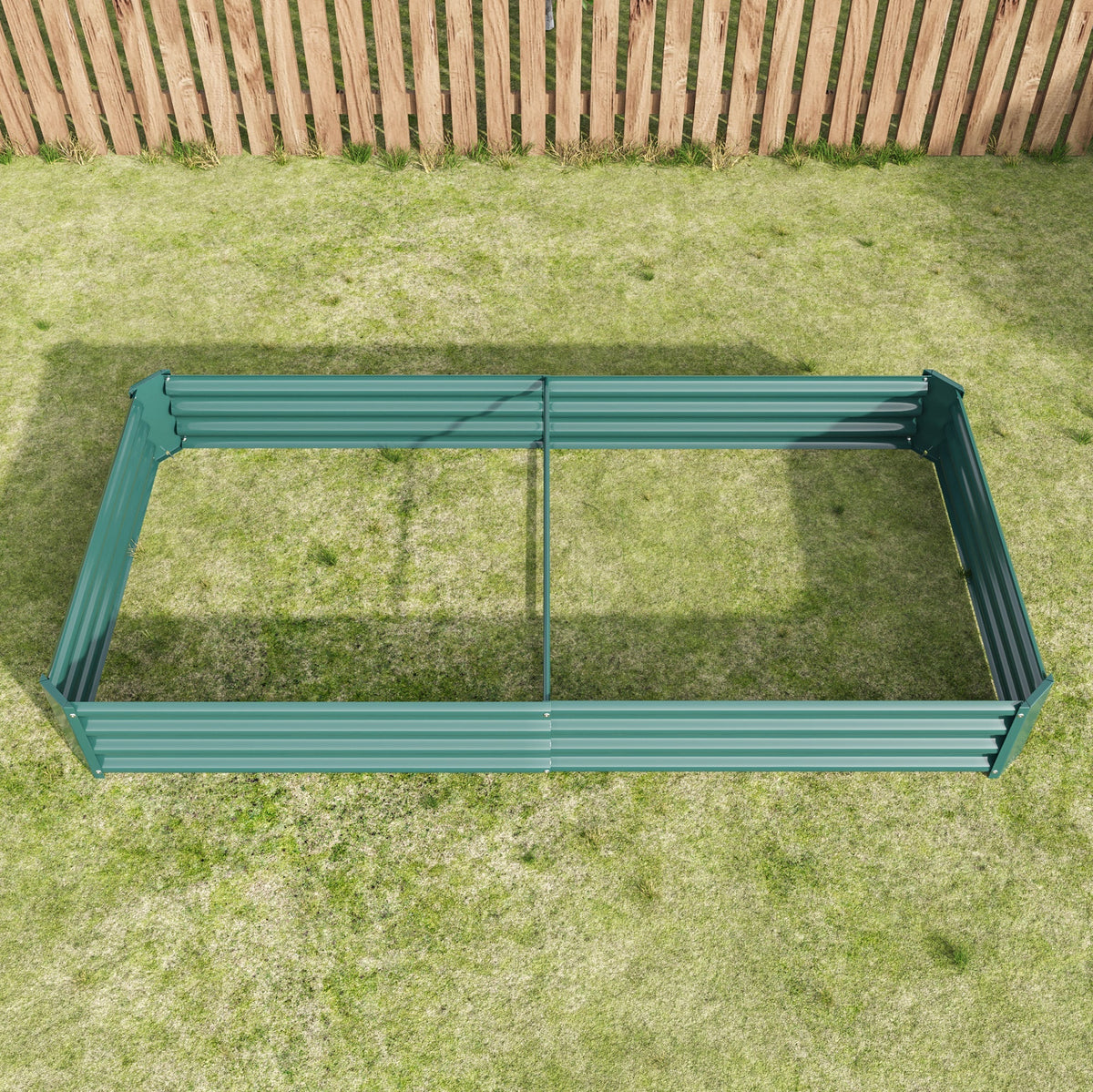Metal Raised Garden Bed Kit with Anti-Rust Coating - Silver