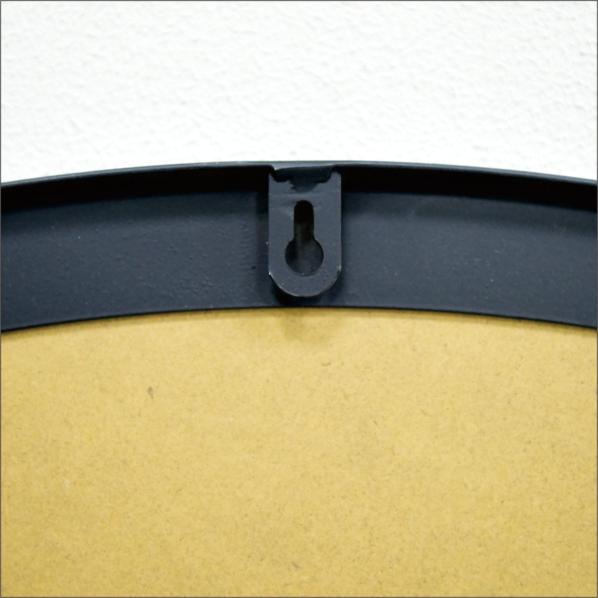 Round Wall-Mounted Mirror with Vintage Industrial Frame - Black Iron