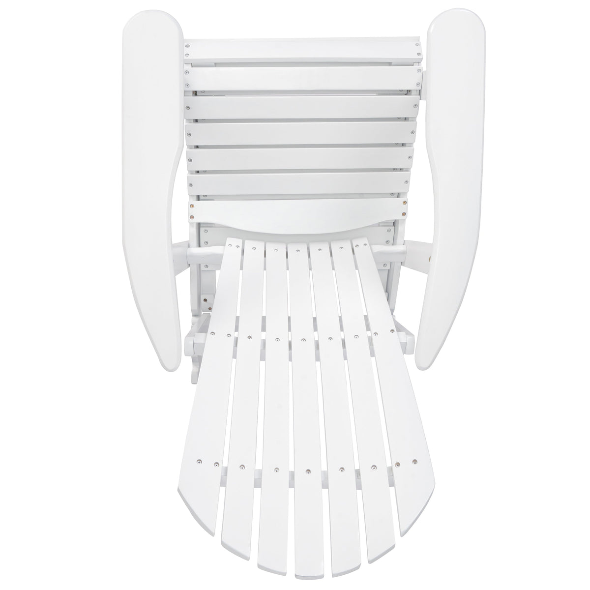 Malibu Adirondack Chair with Foldable Acacia Wood Design - Natural