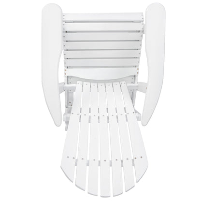 Malibu Adirondack Chair with Foldable Acacia Wood Design - Natural