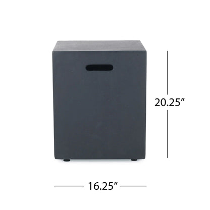 Outdoor 50000 BTU Propane Fire Pit - Dark Grey