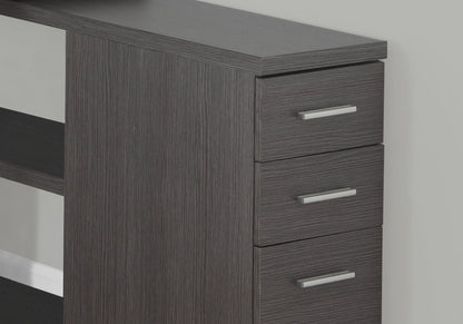 L-Shape Computer Desk with Storage Drawers - Multiple Colors