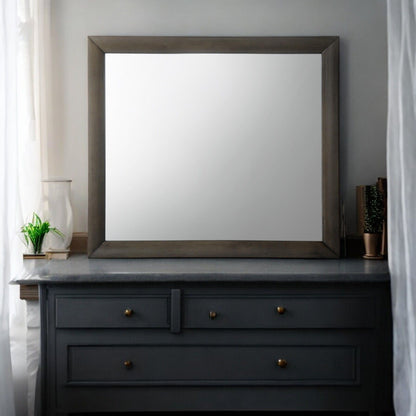 Contemporary Design Mirror with Modern Frame - Black, White, Dark Brown, Dark Gray