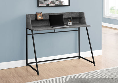 Marble Look Computer Desk with Storage Shelves - Multiple Colors