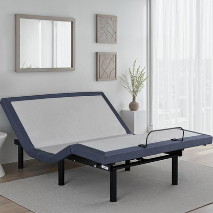 Twin XL Adjustable Bed Base with Massage and Programmable Positions
