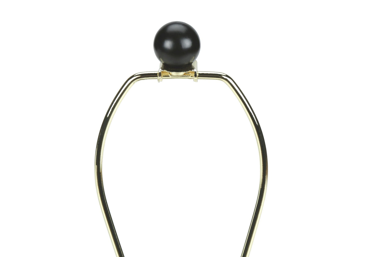 Modern Black Ceramic Table Lamp with Ivory Linen Shade
