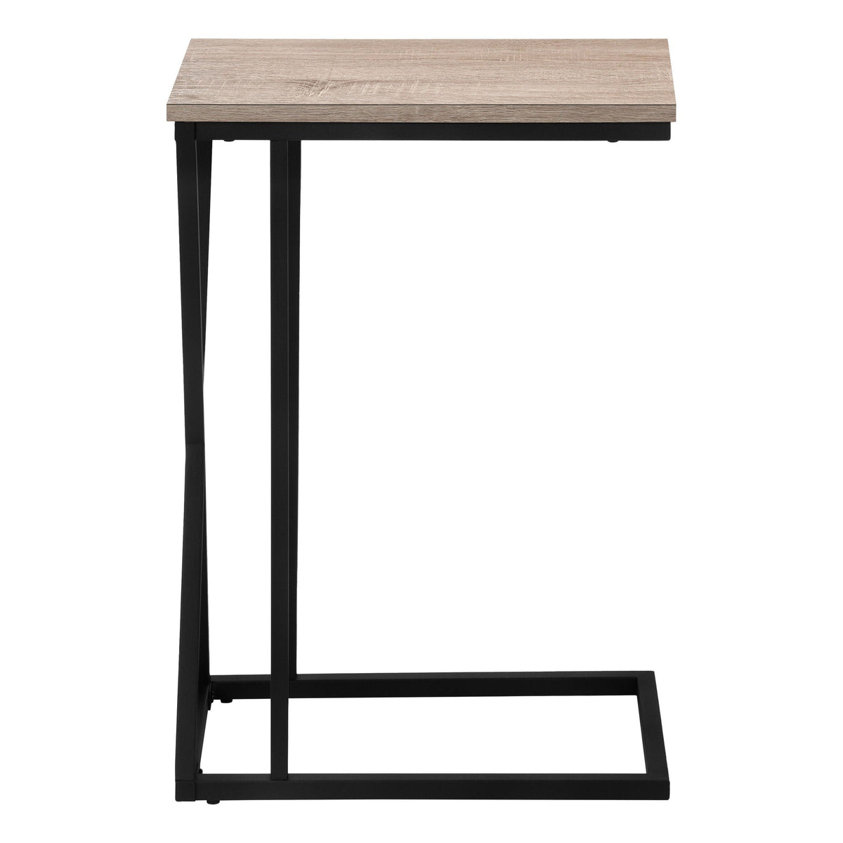 C-Shaped Accent Table with Sliding Base - Multiple Colors