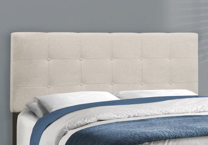 Transitional Upholstered Bed Frame with Tufted Fabric - Multiple Colors