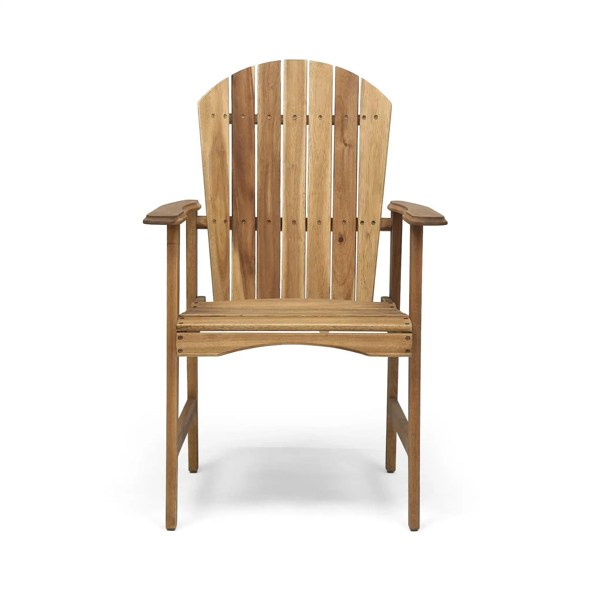 Weather Resistant Acacia Wood Adirondack Dining Chairs Set of 2 - Multiple Colors