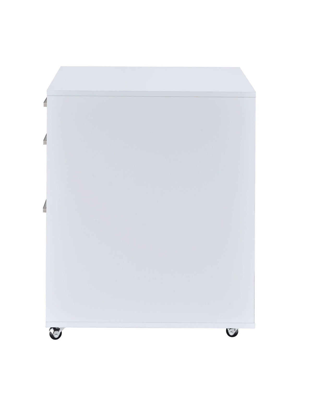 High Gloss Filing Cabinet with Fully Assembled Construction - White or Black