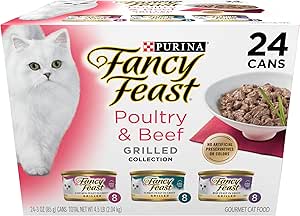 Fancy Feast Chicken, Turkey & Beef Grilled Variety 3oz 24Ct