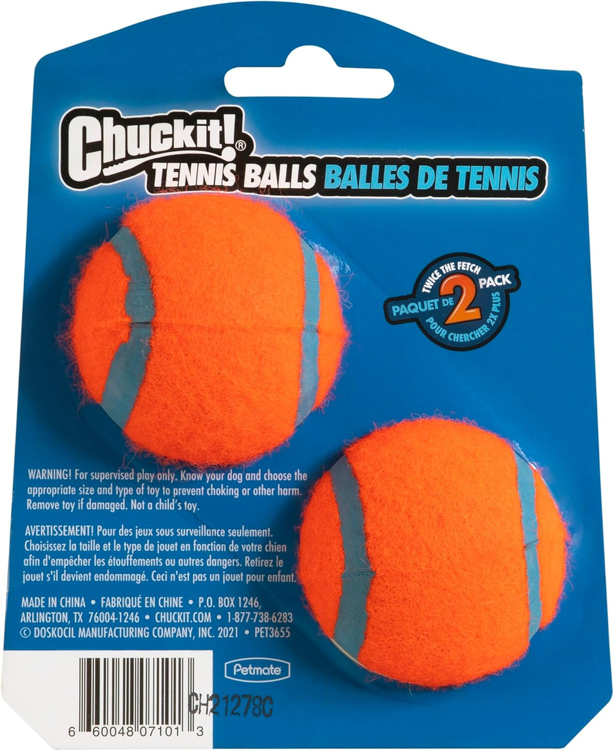 ChuckIt Dog Tennis Ball - 2 Pack