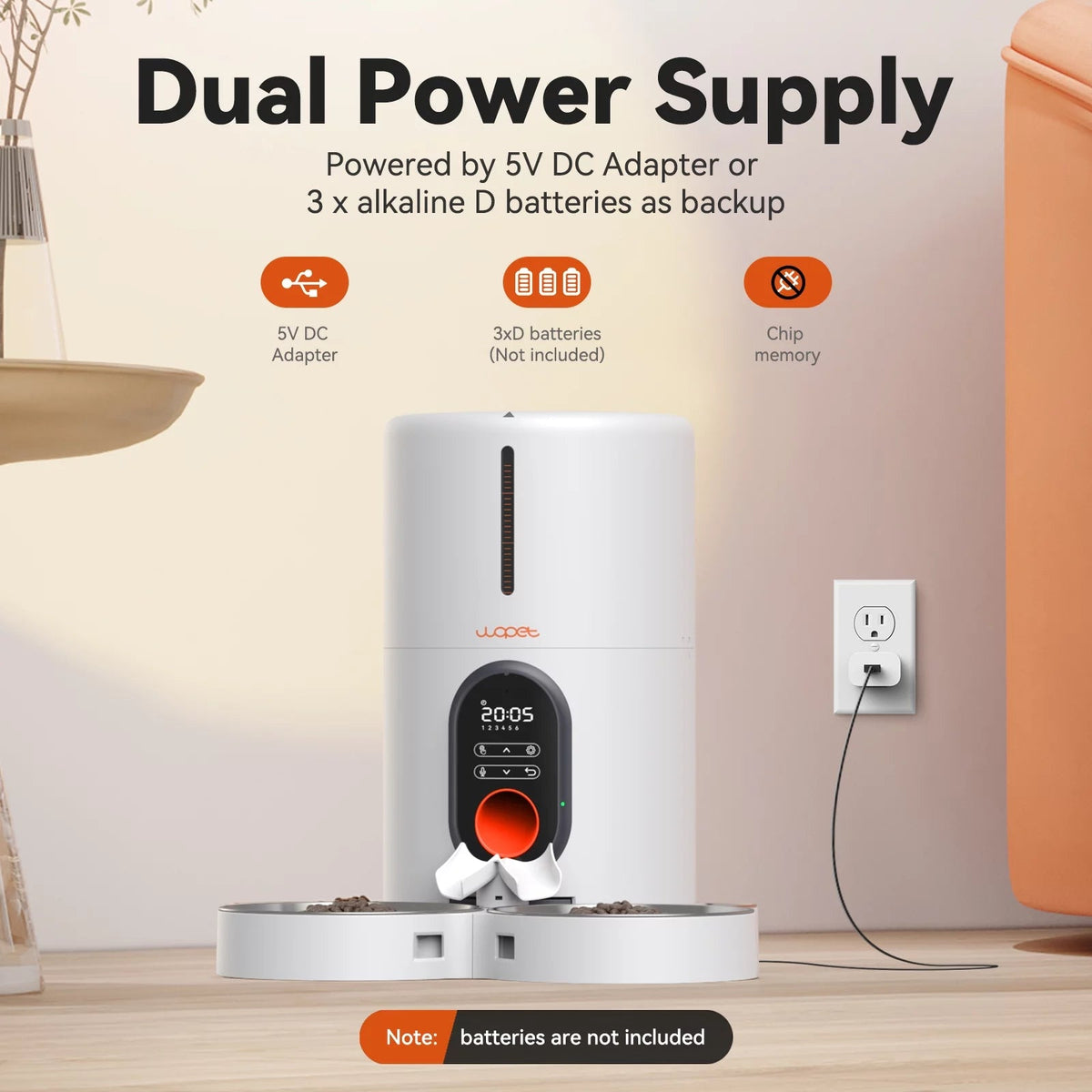Automatic Cat Feeders for 2 Cats and Dogs