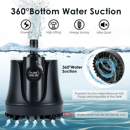 Aquarium Water Pump with Adjustable Switch