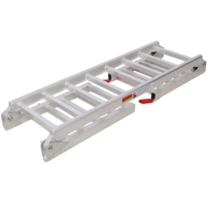 2-in-1 Loading Ramp and Tailgate Extender with 1,400-lb Capacity - Aluminum