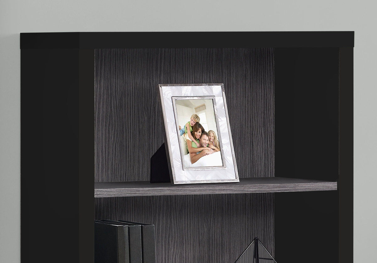5 Tier Modern Bookcase with Adjustable Shelves - Multiple Colors