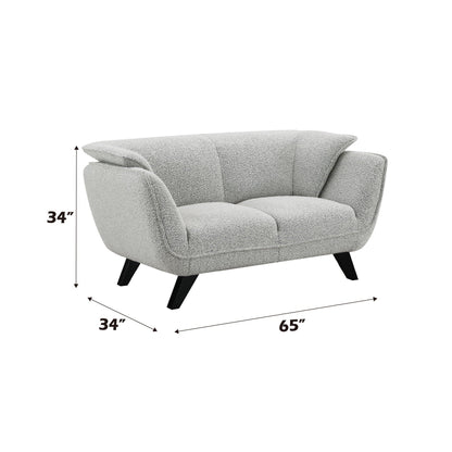Nayeli Boucle Loveseat with Pocket Coil Seating - Gray or Dark Brown