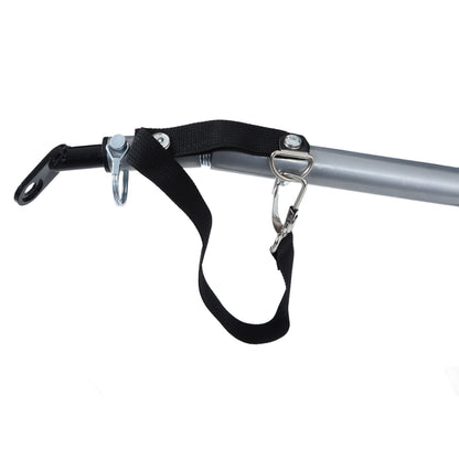 Large Folding Bike Trailer for Dogs with Mesh Ventilation - Gray