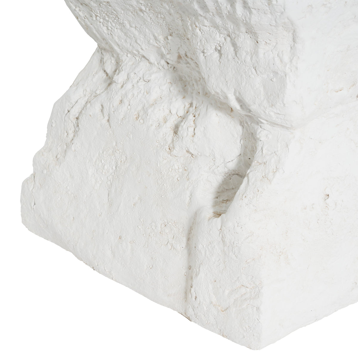 Cleo Modern Outdoor Side Table with Weather-Resistant MGO - Matte White