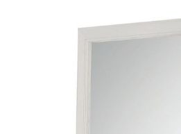 Louis Philippe Bedroom Mirror with Elegant Wood Frame - Dark Brown, Dark Gray, or White