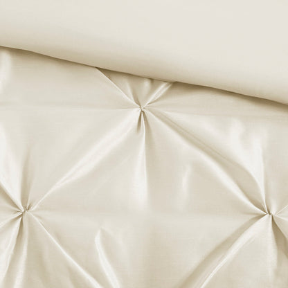 7 Piece Tufted Comforter Set Ivory King