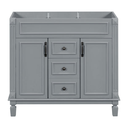 Bathroom Vanity Cabinet with Soft-Closing Doors and Drawers - Multiple Colors