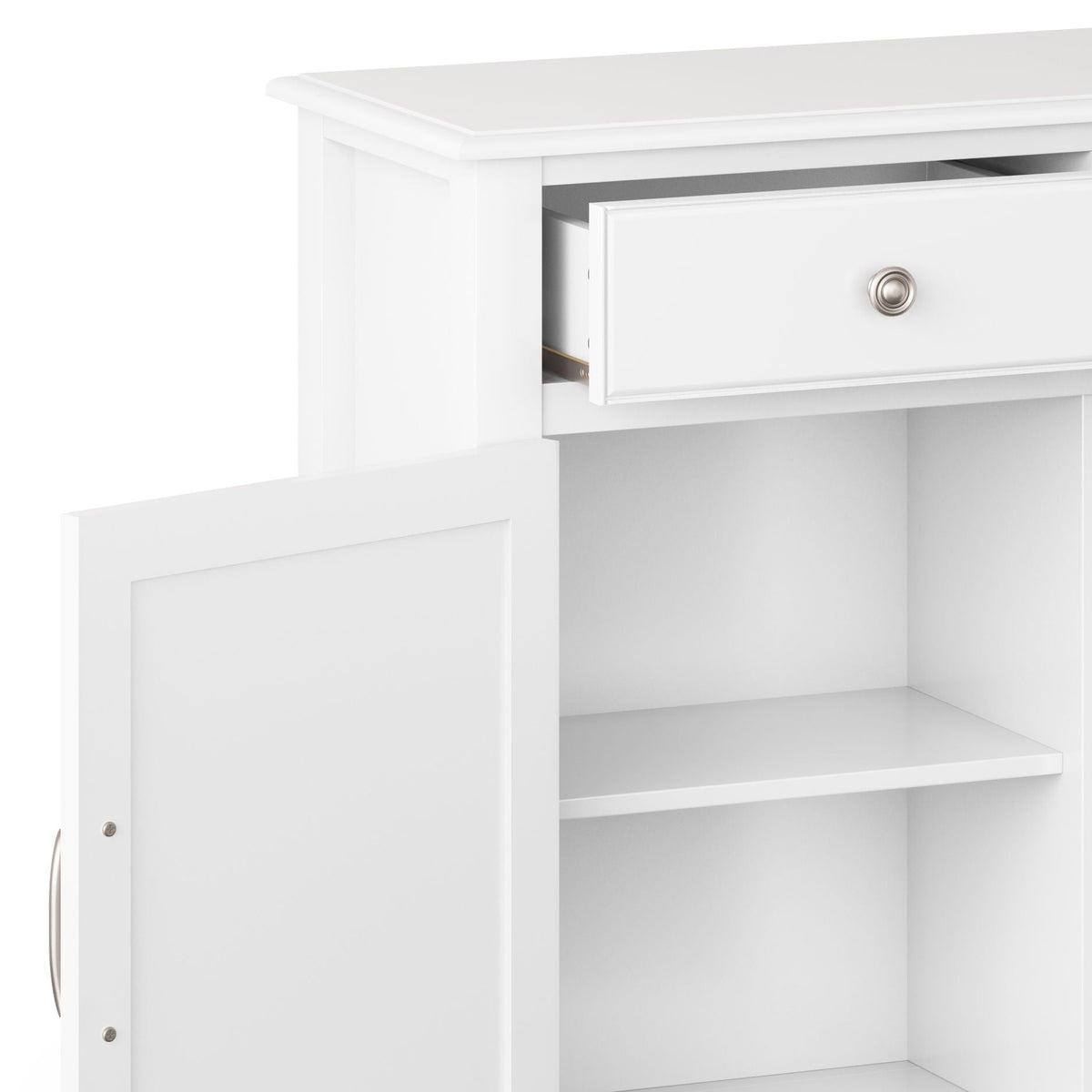 Connaught Handcrafted Entryway Storage Cabinet with Adjustable Shelves - Multiple Colors