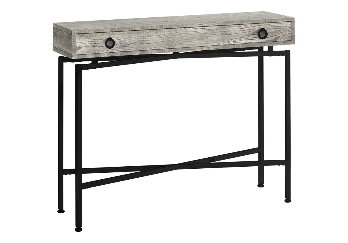 Accent Console Table with Functional Storage Drawer - Light Brown, Dark Brown, or Dark Gray