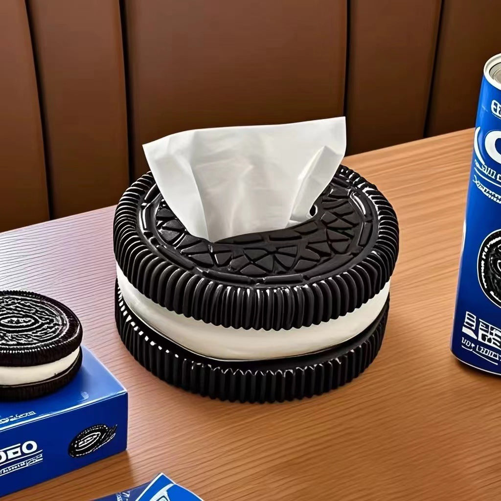 Oreo tissue Box Bathroom Living Room Car Accessories