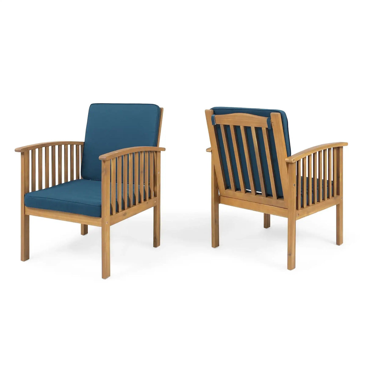 Casa Acacia Club Chair with Waterproof Cushions - Beige or Blue
