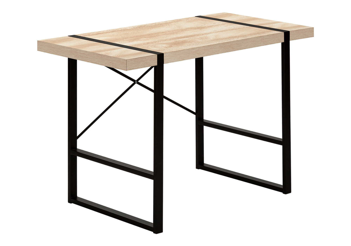 Modern Computer Desk for Home Office with Thick-Panel Desktop – Multiple Colors
