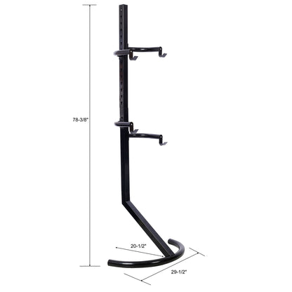 Indoor Bike Rack Stand with Adjustable Arms - Black