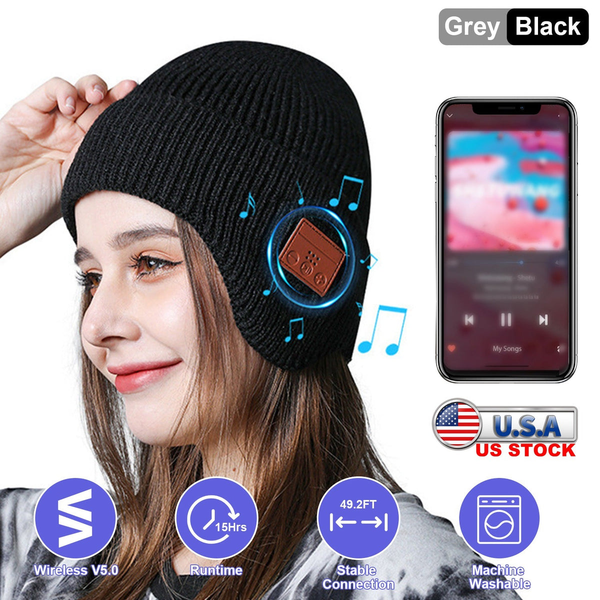 GBruno Wireless V5.0 Beanie Hat