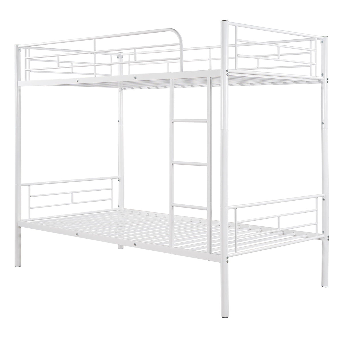 Steel Construction Bunk Bed with Convertible Design - Multiple Colors
