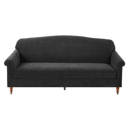 Loveseat Sofa 2 Seater Couch with Rolled Arms - Gray or Dark Gray