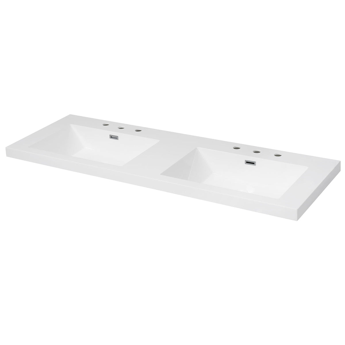 Vanity Top With Undermount Rectangular Double Sinks