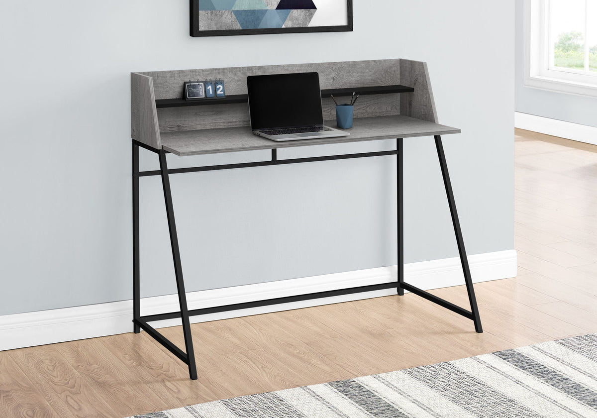 Marble Look Computer Desk with Storage Shelves - Multiple Colors