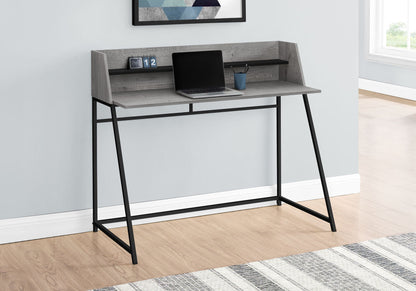 Marble Look Computer Desk with Storage Shelves - Multiple Colors