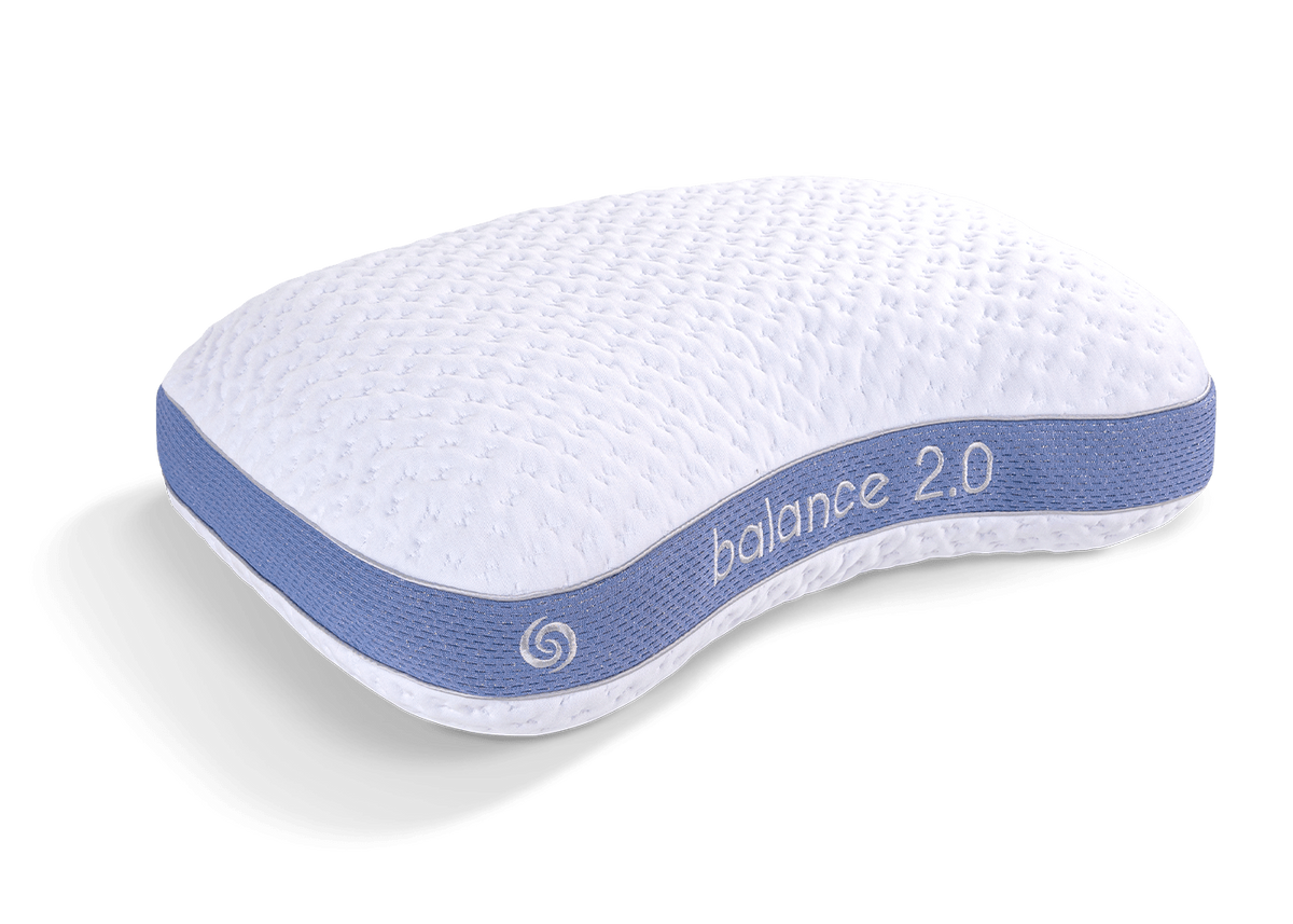 Balance Cuddle Curve Air-Mesh Pillow with Breathable Mesh - White
