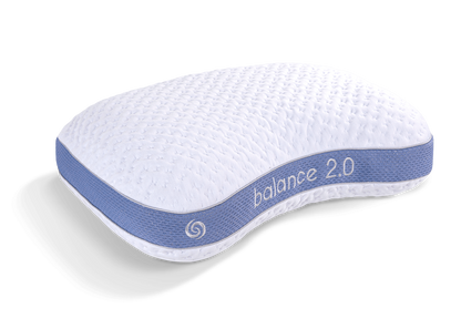 Balance Cuddle Curve Air-Mesh Pillow with Breathable Mesh - White