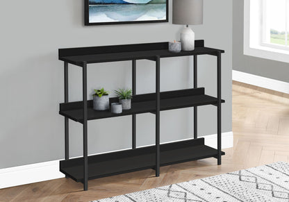 Accent Console Table with 3-Tier Design - Light Brown, White, Black, or Dark Brown