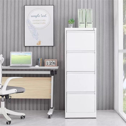 Durable Metal 3 Drawer File Cabinet with Lock – Black or White