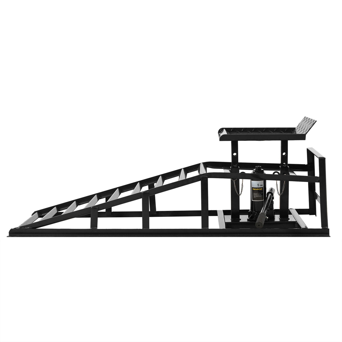 5 Ton Hydraulic Automotive Lift Ramps with Durable Steel - Red